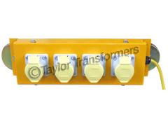 110V 4x16AMP MAGNETIC MOUNT 4 WAY SOCKET BOX